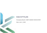 make  haccp or food safety plan for amazon or food industry